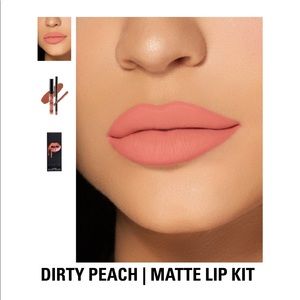 Dirty peach matte lipstick